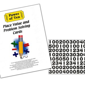 Power of Ten Place Value and Problem Solving Cards.